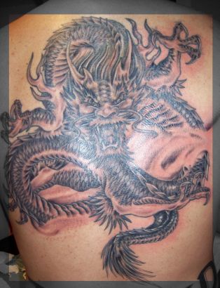 Japanese Dragon Tats On Back